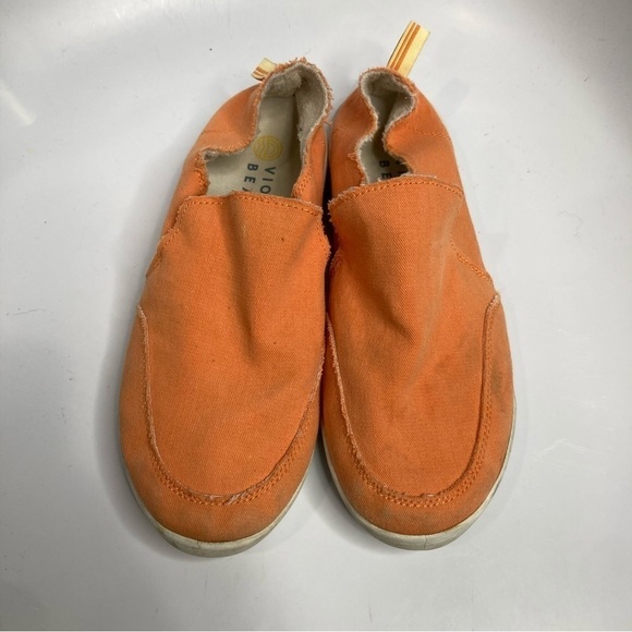 Vionic Beach Malibu canvas slip on sneakers loafers orange size 8.5 - Picture 3 of 7
